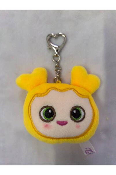 Choice Yellow 2025 New Kpop Style Plush Doll Keychain Cute Cartoon Head Bag C...