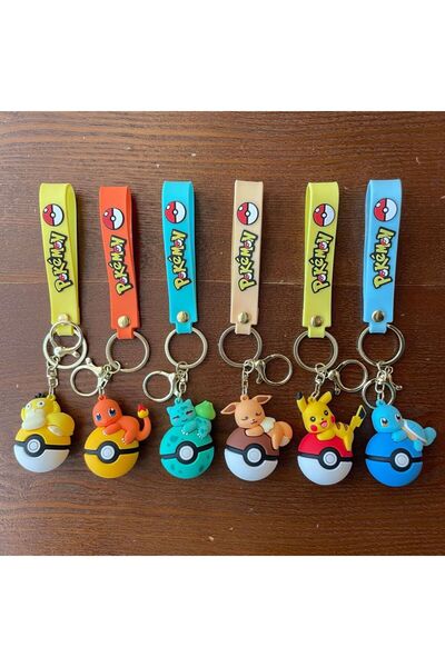 Choice 6 cm 6pcs New Pok é mon Pok é Ball Pikachu Keychain, Pok é mon Cute Ke...