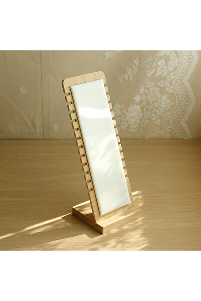 Choice حامل عرض قلائد خشبي أبيض، سعة كبيرة، لتخزين القلائد والأساور والخلاخيل...