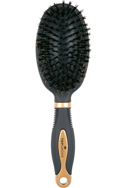 Top Choice – Hair Brush With Oval Shape Natural Bristles