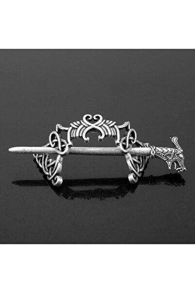 Choice مشابك شعر فايكنج سلتيك عتيقة الطراز، دبابيس شعر من سبيكة فضية عتيقة ال...