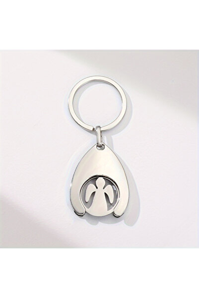 Choice 6 1pc, trolley shopping cart, US dollar, euro, Angel glossy car keycha...