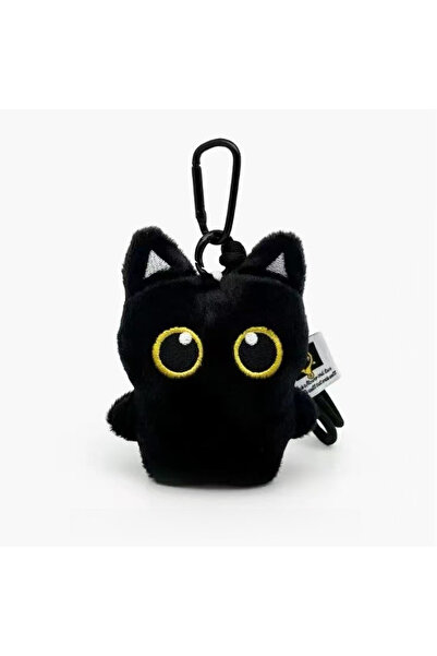 Choice Little black cat Cute Plush Cat Keychain Adorable Black Big-eyed Kitte...