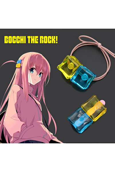 Choice قطعتان من ربطات الشعر المطاطية لشخصية بوتشي ذا روك من أنمي غوتو هيتوري، مناسبة للتنكر، للنساء