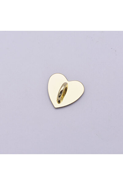 Choice 5 قطع من حامل تعليقة الهاتف على شكل قلب معدني لاصق على شكل قلب ذهبي، 5...