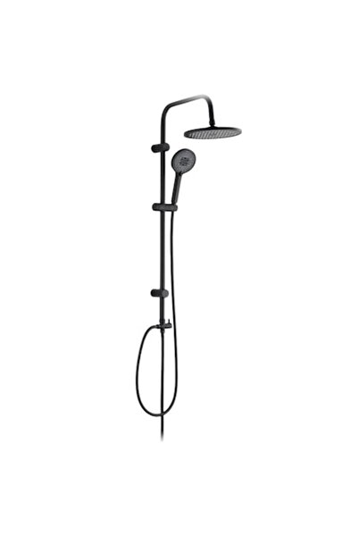 Radinavico shower column with round movable handset, 3 functions, flexible ho...