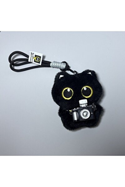 Choice Style 09 New Scarf Black Cat Plush Doll Keychain Camera Shoulder Bag D...