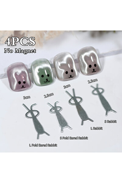 Choice 4pcs iron Nail Art Cat Eye Magnet Stick For Cat Eye Gel Effect Creative Ornaments Nail Props Tools G