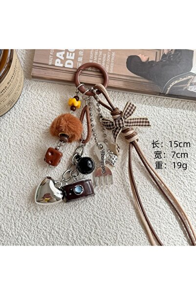 Choice Retro camera Original retro miu hairball bag hanging personalized came...