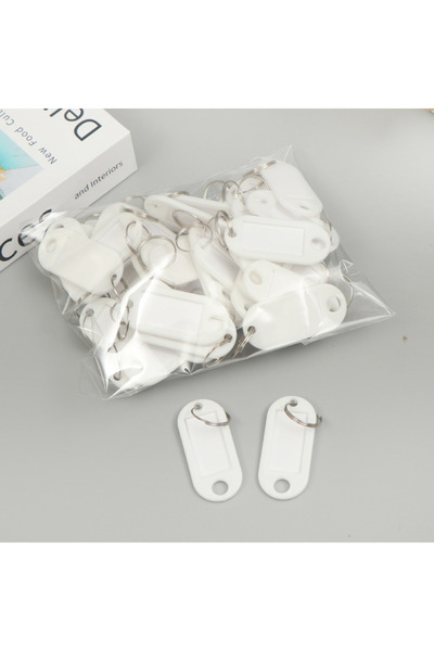 Choice ٥٠ قطعة بيضاء، ٥٠ قطعة ملونة، بطاقات بلاستيكية لتصنيف أرقام الفنادق، ب...