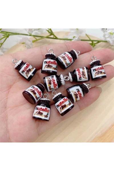 Choice ١٠ قطع متنوعة من تعليقات الراتنج ثلاثية الأبعاد على شكل مربى الخبز الكرتوني، مناسبة لصنع القلائد والأقراط وسلاسل المفاتيح والمجوهرات اللطيفة