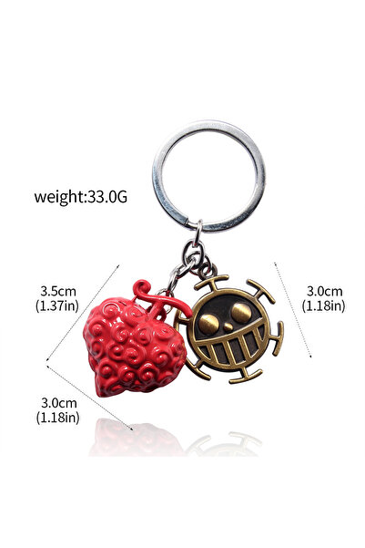Miniso K00770-08 Japanese Anime Devil Fruit One Keychain Piece Roronoa Zoro A...
