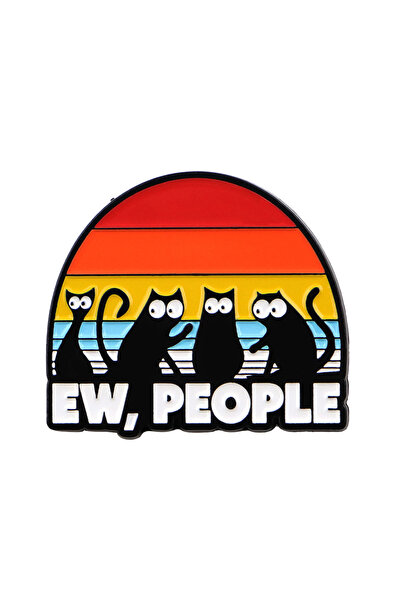 Choice دبابيس مينا عليها ثلاثة حيوانات: قطة، راكون، أوزة، اقتباسات مضحكة، برو...