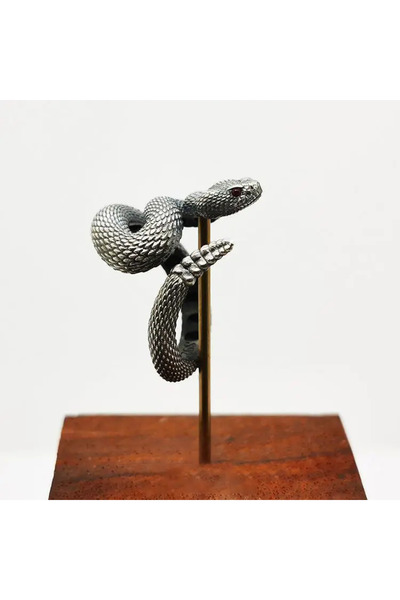 Choice resizable 3 Vintage Gothic Rattlesnake Adjustable Ring for Men and Wom...