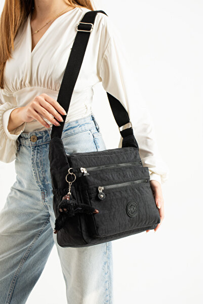 Vuslat Bags Kadın Çapraz Askılı Çanta Çok Bölmeli Hafif Günlük Postacı Çantası