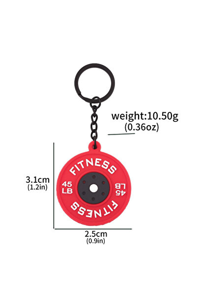 Choice K00925-04 2025 New Barbell Keychain DlY Soft Dumbbell Fitness Enthusia...