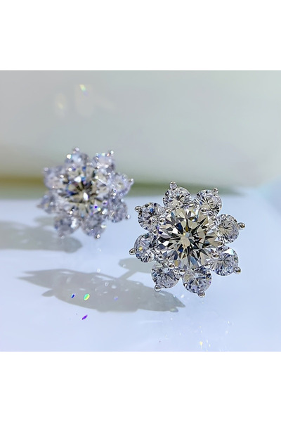 Choice WC4337-1 Delicate Small Round Stud Earrings Women with Shiny Cubic Zir...