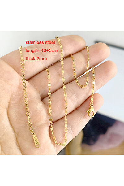 Choice سلسلة ذهبية Y0029، قلادة ساحرة بتعليقة مريم العذراء من الفولاذ المقاوم...