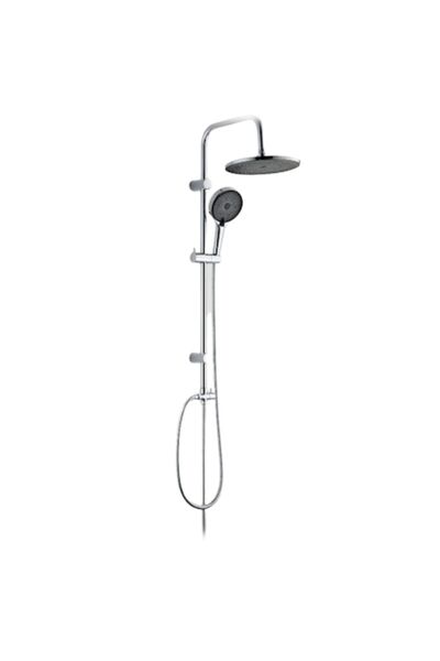 Radinavico Shower column with handheld showerhead, Radinavico, 3 functions, flexible hose 150-200cm, chrome