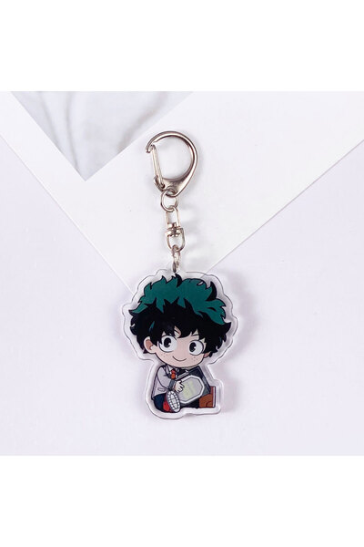 Miniso 5 سم 1 شخصيات أنمي أكاديمية بطلي اللطيفة سلسلة مفاتيح إكسسوارات حقيبة أكريليك سحر حقيبة ظهر كرتونية