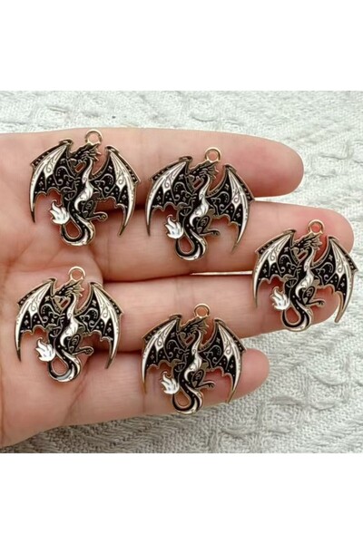 Choice BROWN 10pcs Flying Dragon Charm for Jewelry Making Animal Enamel Earri...