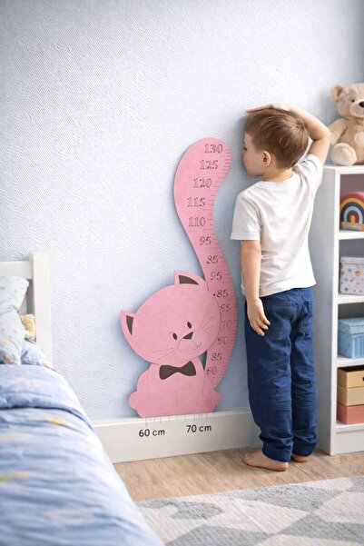 M.ART DEKORASYON M.art kedi figürlü çocuk odası sevimli boy ölçüm mdf tablo