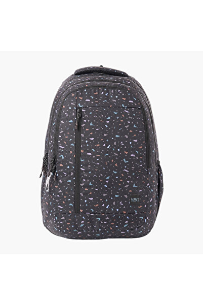 Wildcraft حقيبة ظهر مدرسية مطبوع من ويكيبيديا مع أحزمة كتف قابلة للتعديل - 28 × 28 × 50 سم