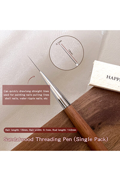 Choice قلم رسم خطوط الأظافر G3GLB21-02-XSH قطعة واحدة، فرشاة أظافر احترافية ل...