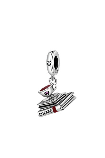 Choice 7MC1003 دلايات على شكل كتاب قهوة من الفضة الإسترليني عيار 925، مناسبة ...