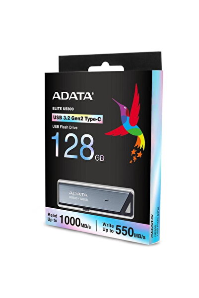 Adata Elite UE800 128GB USB-C Gen2 Flash Drive - High-Speed, Compact, Universal Compatibility