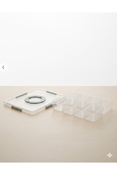 EveFix 8-Compartment Modular Vacuum-Sealed Storage and Presentation Breakfast Nuts Picnic Camping Set