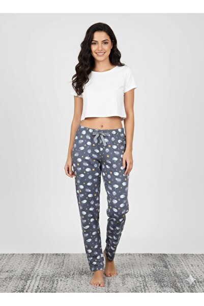 Lady Queen ملابس نوم من الفيسكوز من بامبو قماش قابل للتمدد رينج