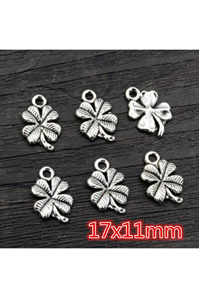 Choice AC3-22 40pcs Bronze Antique Silver Plated Cute Clover Leaf Handmade Charms Pendant DIY Jewelry Makin