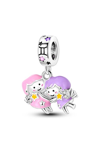 Choice KTC756-5 فضة عيار 925، 12 تعليقة مضيئة على شكل أبراج، تناسب الأساور ال...