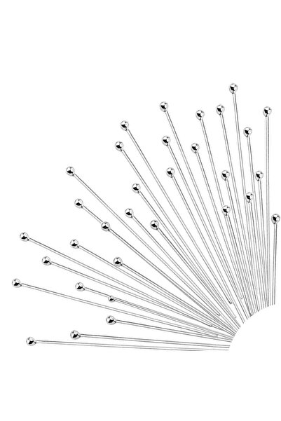 Choice 50 قطعة/100 قطعة من دبابيس رأس كروية من الفولاذ المقاوم للصدأ مطلية با...