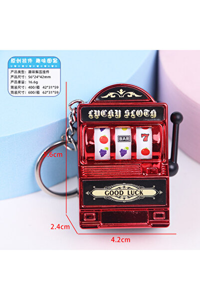 Choice 5.6 x 4.2 x 2.4cm Red Creative Mini Fruit Slot Machine Casino Lucky Ch...