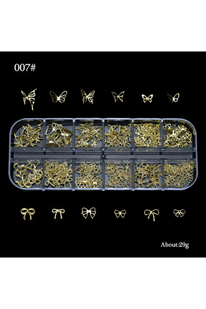 Choice 07 12 Grid Gold Ocean Rivet Nail Jewelry 3D Mixed Metal Moon Star Sun ...