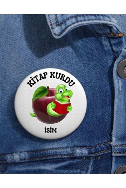 Hediyexpres Kitap Kurdu Özel Şık Tasarım Yeni Rozet 26 Adet