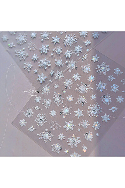 NAILFYOU ملصق تزيين الأظافر MS732JZ خماسي الأبعاد لامع مرصع بأحجار الراين على...