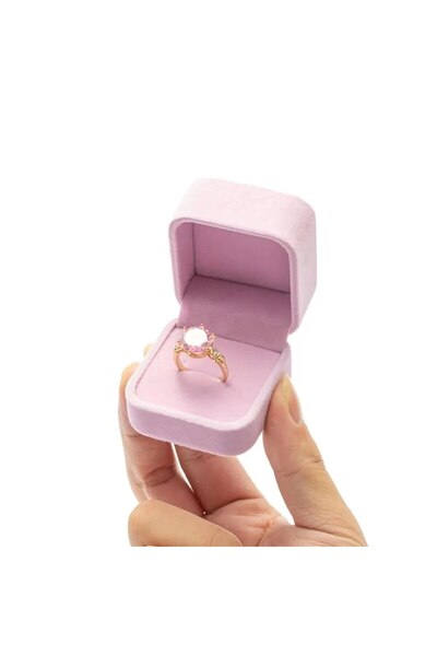 Choice علبة مجوهرات وردية اللون، قطعة واحدة، منظم تغليف القلائد، علبة خواتم، ...