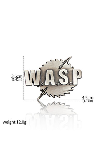 Choice 1pc Eddie Munson WASP Pins Vintage Metal Badge Brooch for Women Men La...