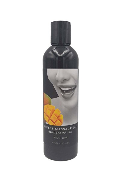 Earthly Body Massage Oil Edible Vegan 100% with Mango 237ml