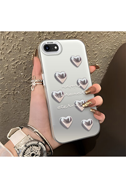 ucuc iPhone 7/8/Se 2020 2022 Compatible Silicone Edge Hard Back Anti Fall Cas...