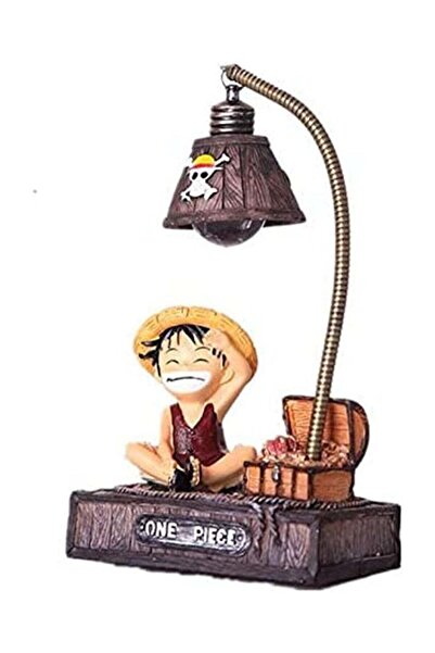 Gonice لعبة مجسم لوفي من أنمي ون بيس، مصباح ليلي LED، مصباح طاولة، لعبة مجسمات.