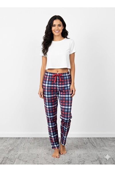 POYRAZ MARKET Bambu Stretch Fabric Ring Viskon Pajama Bottoms