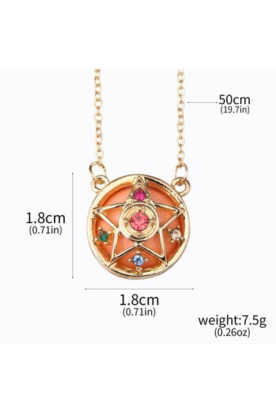 Miniso N01081-05 Anime Tsukino Usagi Magical Keychain Transformation Moon Gir...