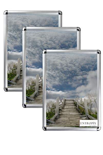 entropiy 3 adet - 50x70 Rondo Çerçeve Açılır Kapanır Poster Reklam Kurum ve İ...