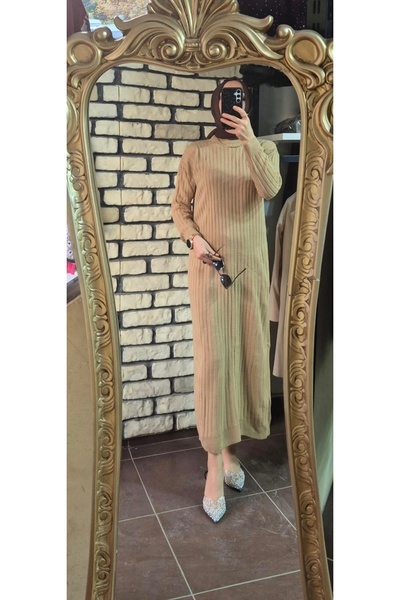 Mintaş Knitwear Dress with Necklace
