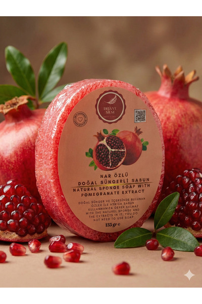 DEJA VU MUSE ORGANIC MARKET Natural Sponge Soap with Nar Extract