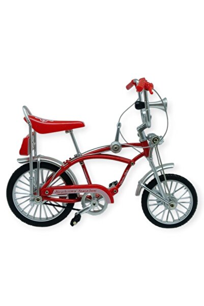 Model Araçlar -1:10 Metal Yarış Bisikleti Die -Cast 17 cm - Kırmızı